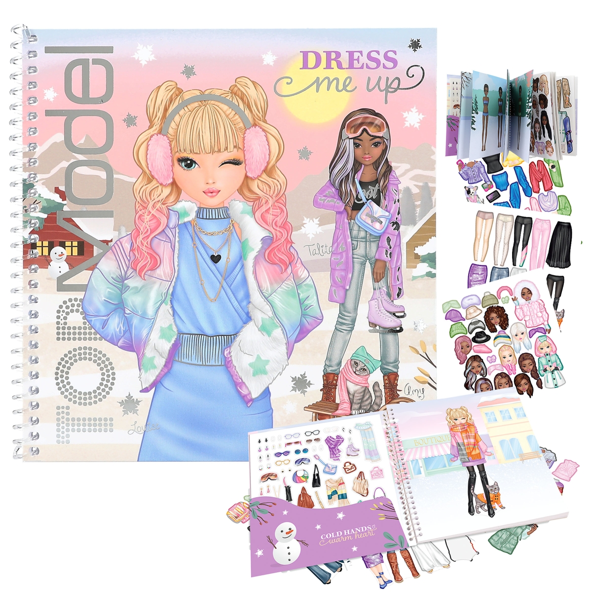 Depesche - Cuaderno con calcomanías TOPModel Dress me WINTER WONDER