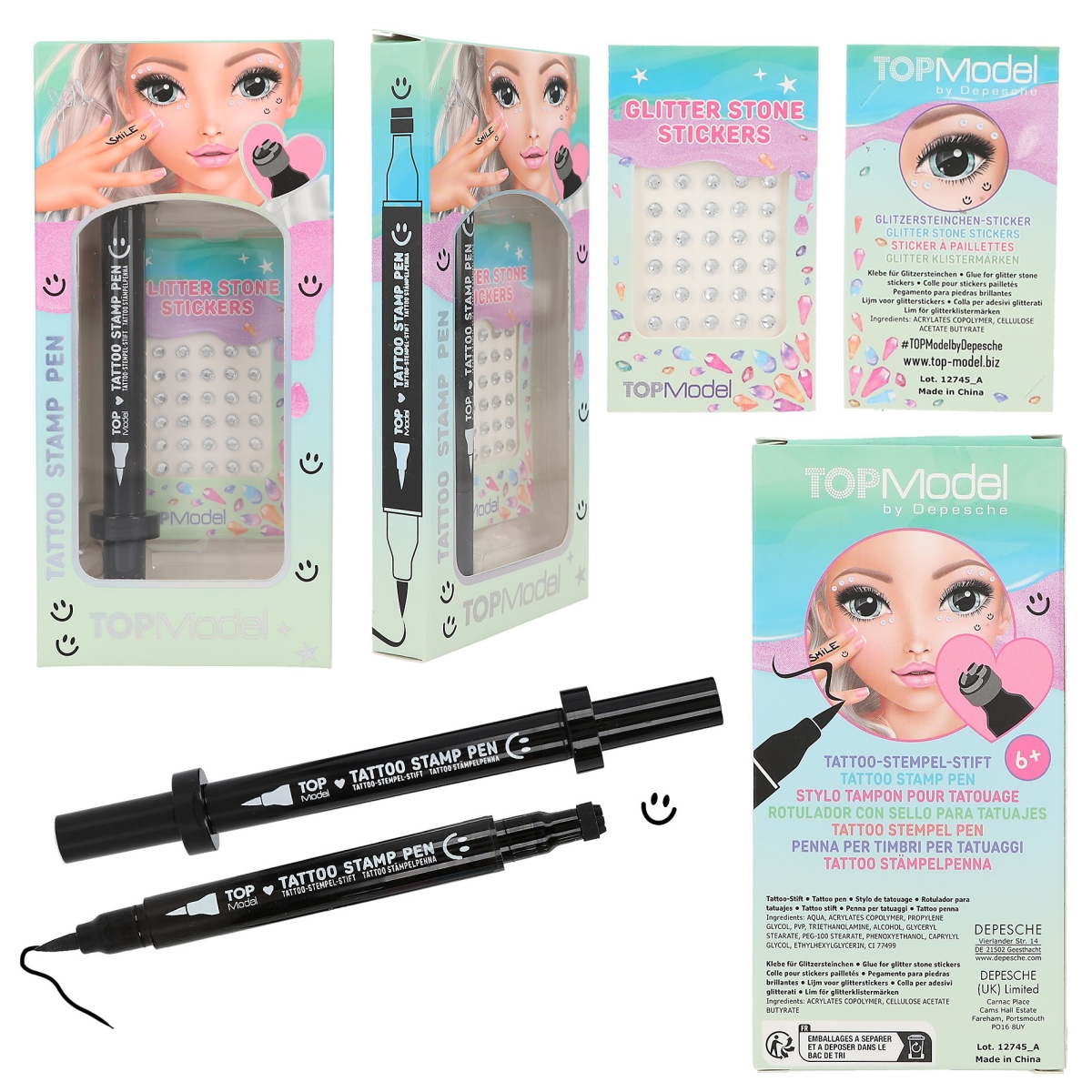 Boland Set De Maquillage Sirène - Kit De Maquillage Pour Enfants Et Adultes