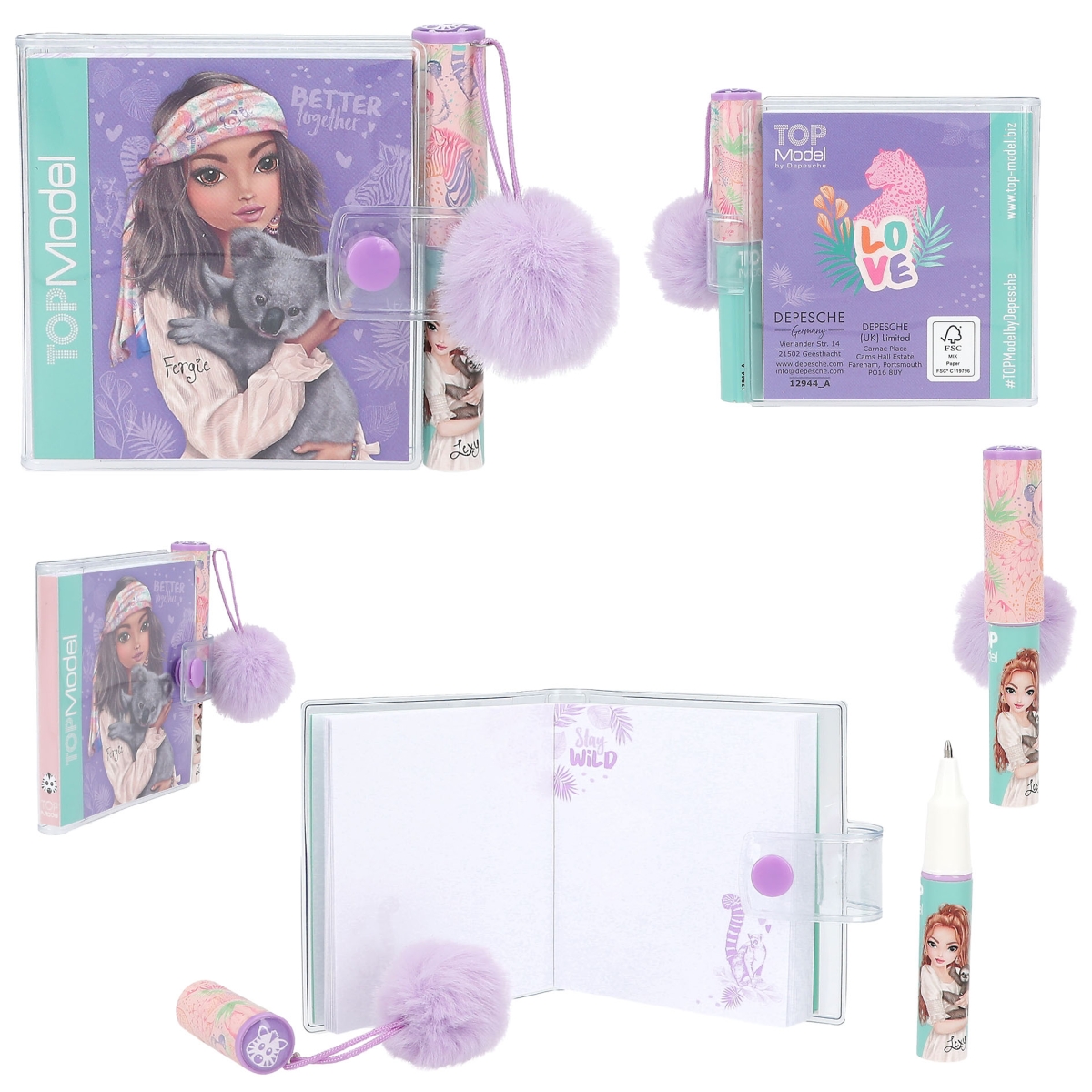 Depesche - TOPModel Mini Notebook with Ballpen WILD