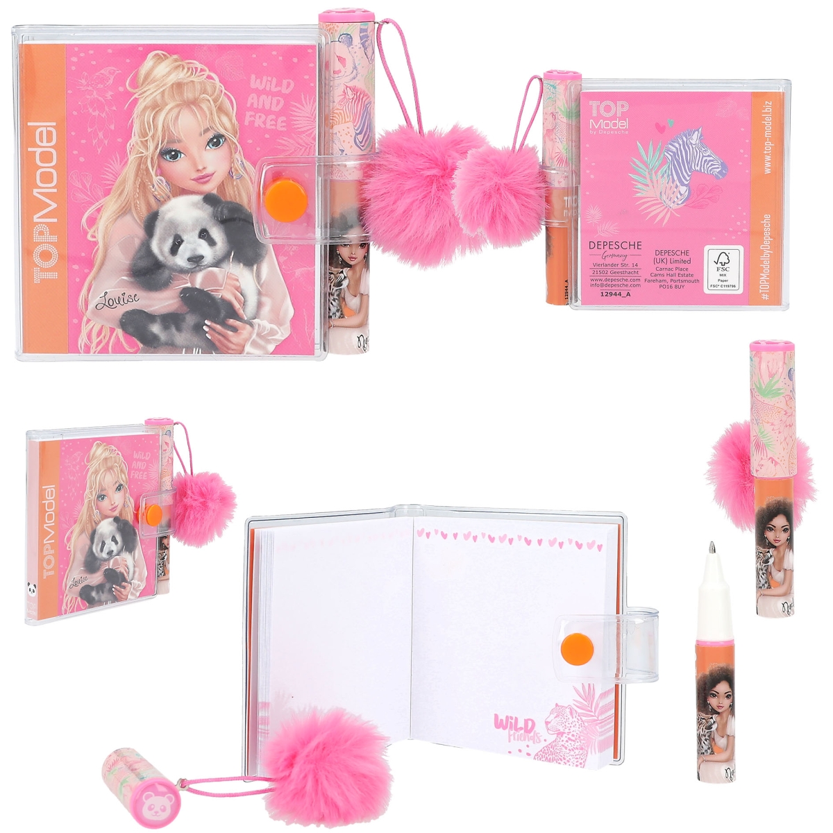 Depesche - TOPModel Mini Notebook with Ballpen WILD