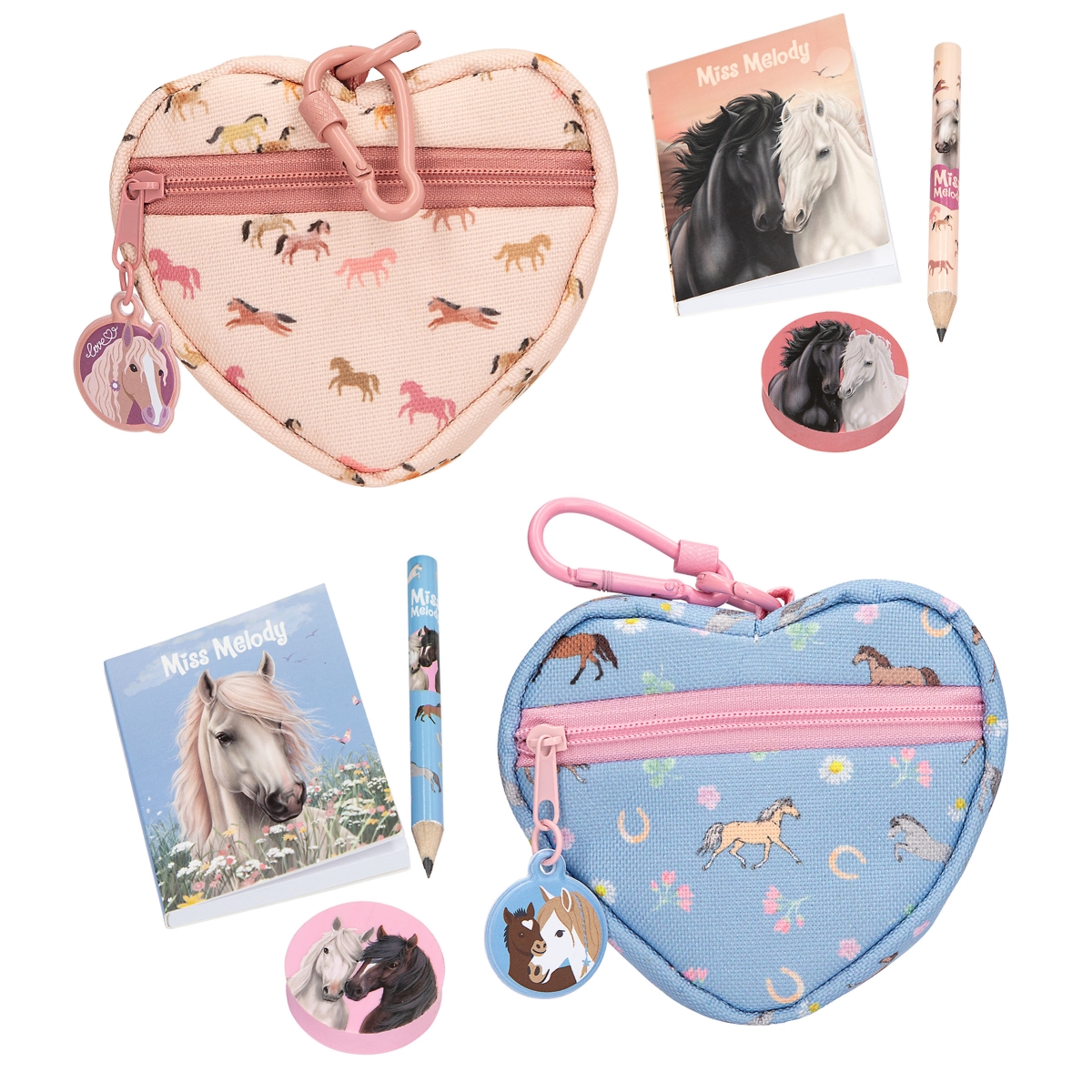 Miss Melody Herztasche mit Schreibset 
