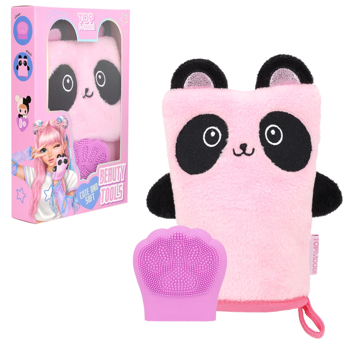 TOPModel Kit gant de toilette & éponge visage KPOP