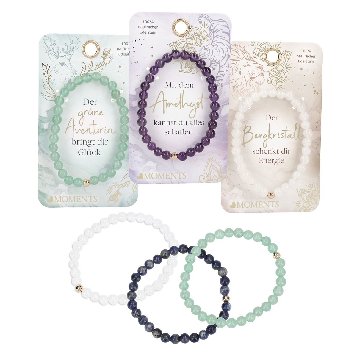 Heart Moments Edelstein Armbänder