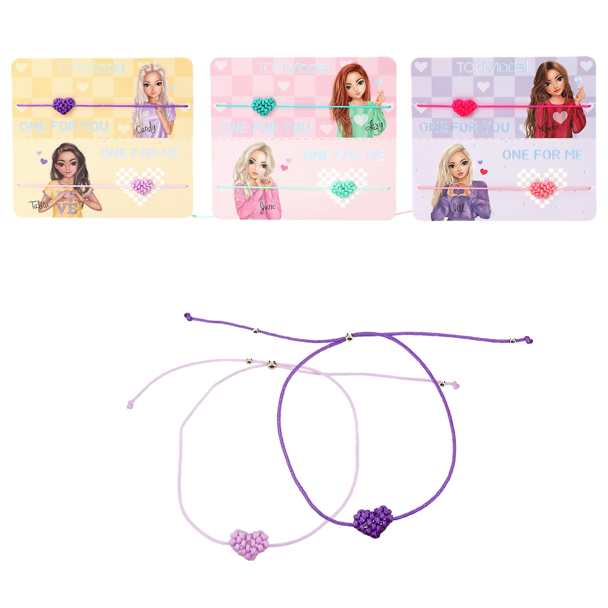 TOPModel Heart Bracelet Set