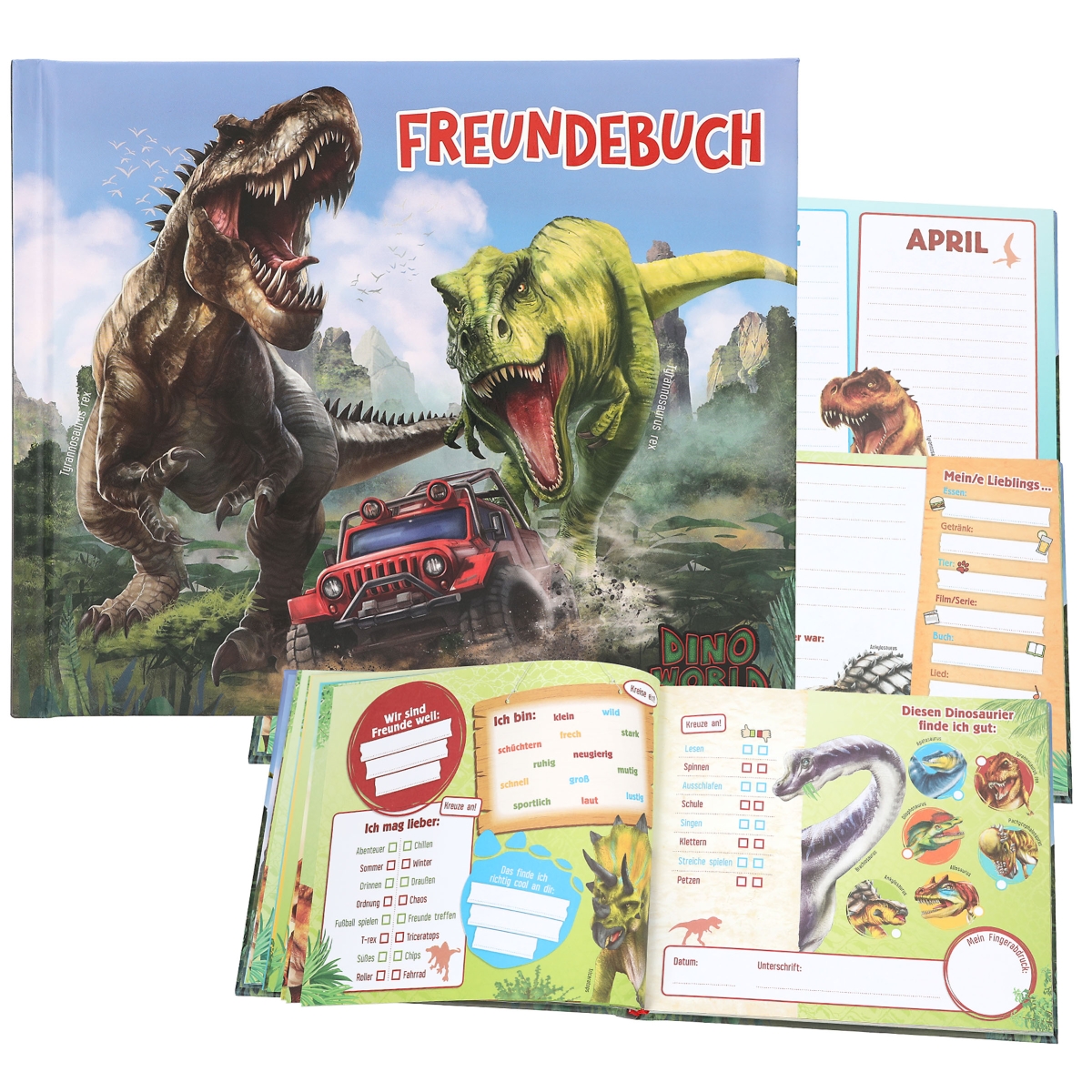Dino World Freundebuch