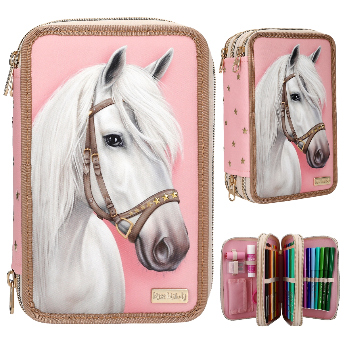 Miss Melody 3-vaks etui CLASSIC
