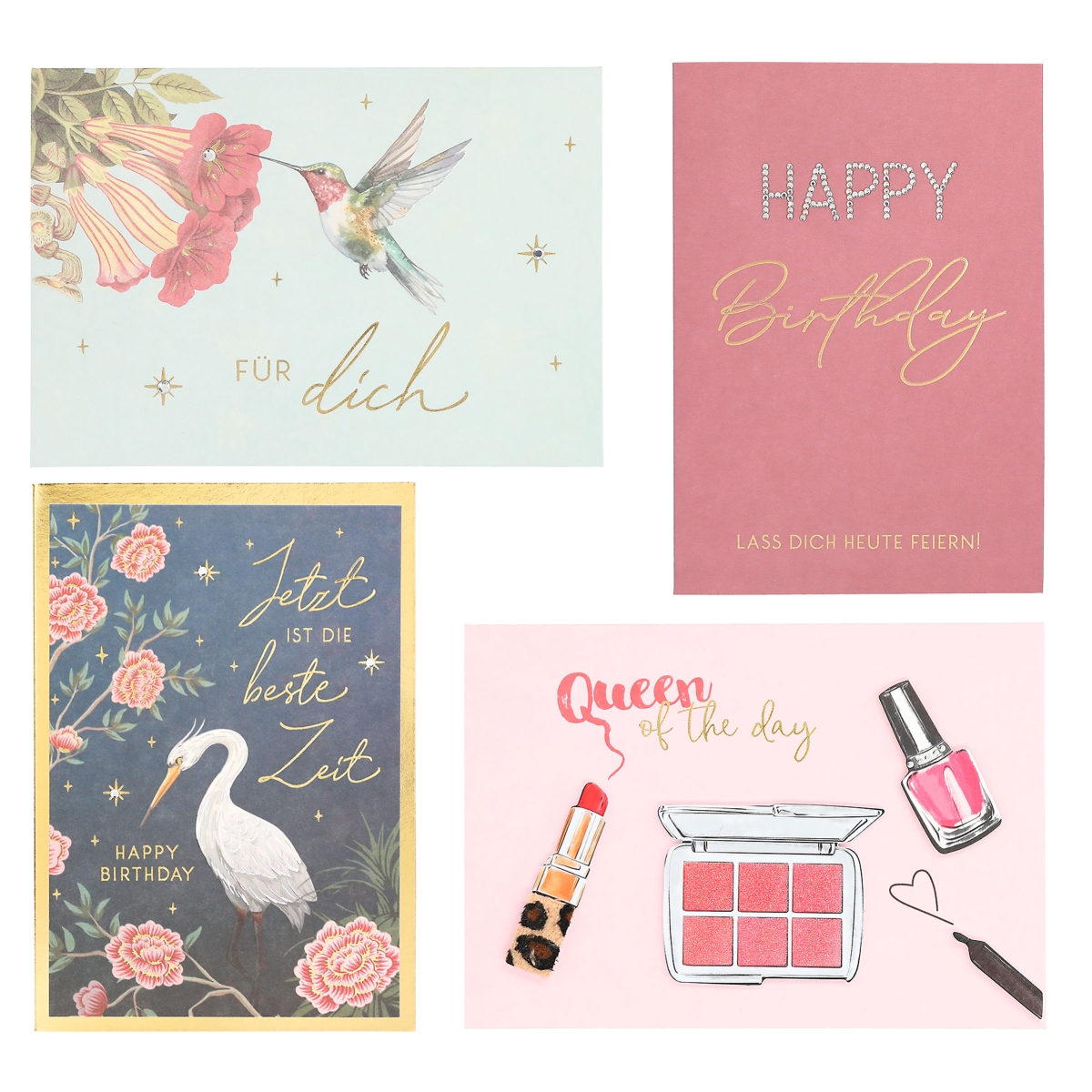 Lovely Diamonds Klappkarten  Classic