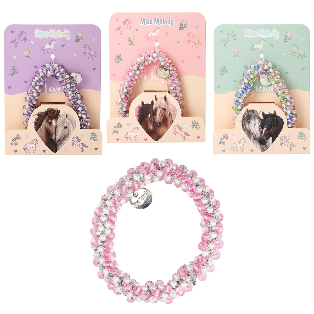 Miss Melody Bracelet cheveux pierres