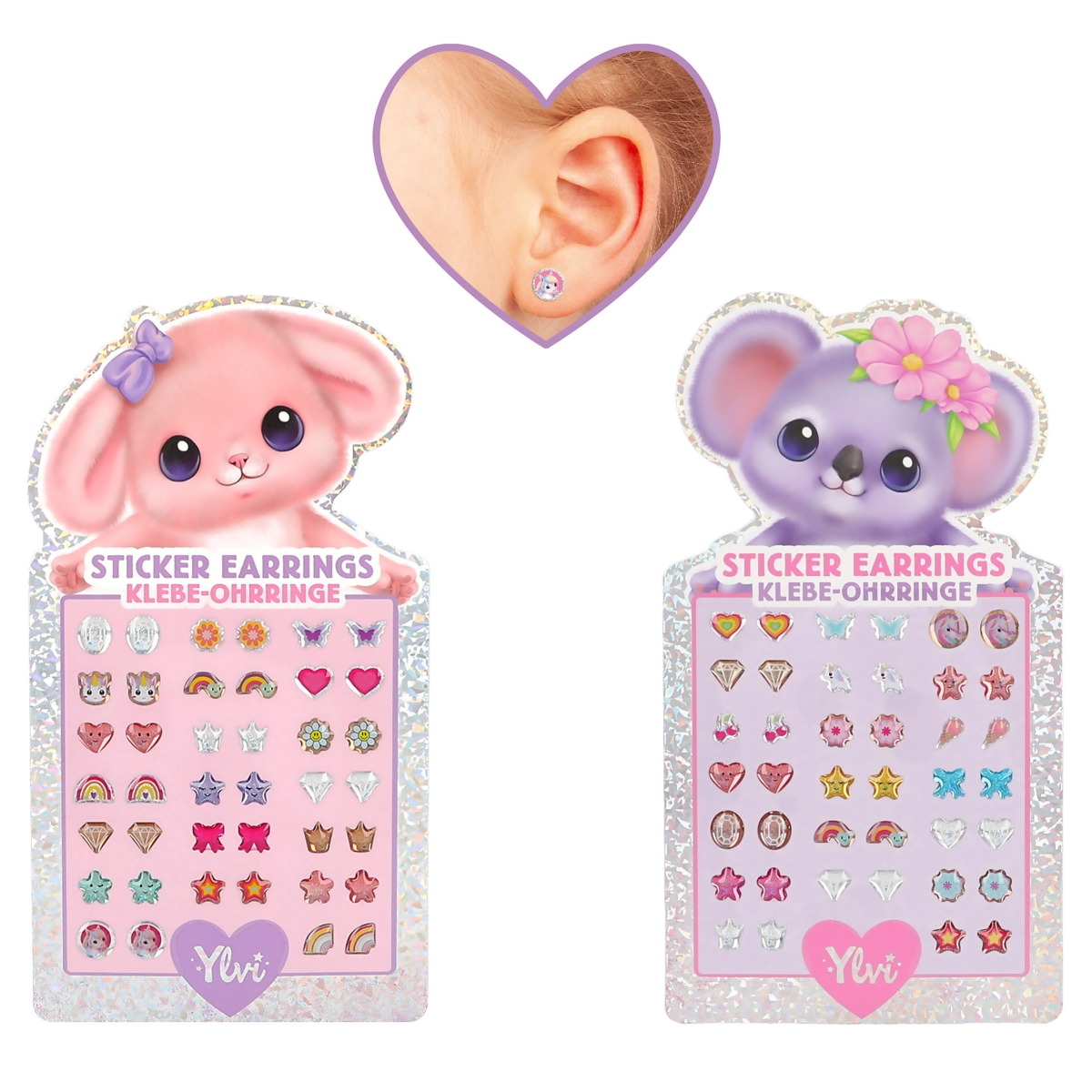 Ylvi boucles d'oreilles adhésives