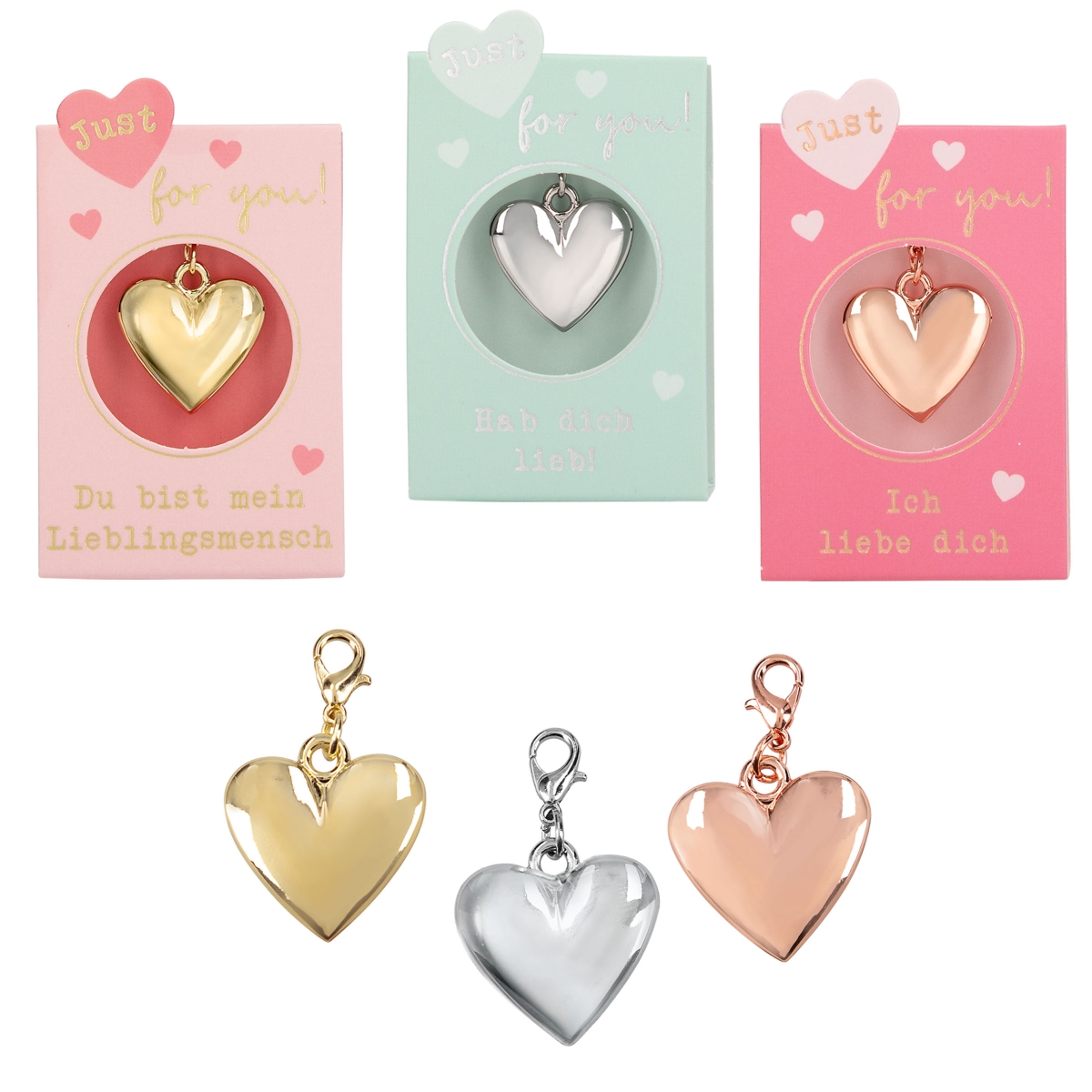 Herzanhänger Just for you