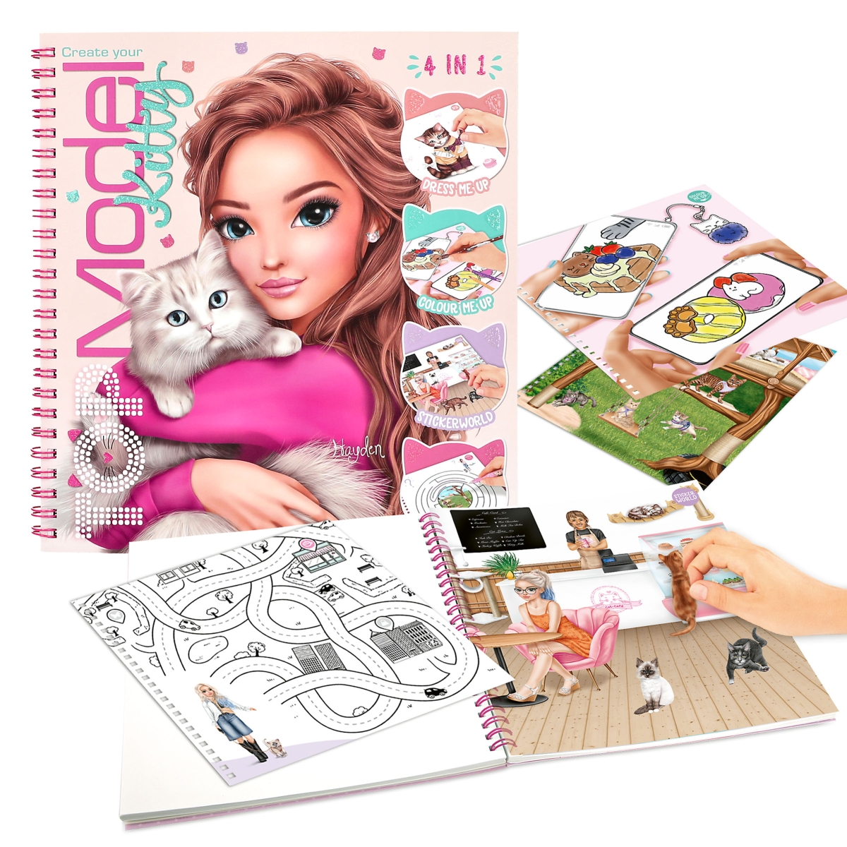 Album à colorier Create Your  TOPModel Kitty