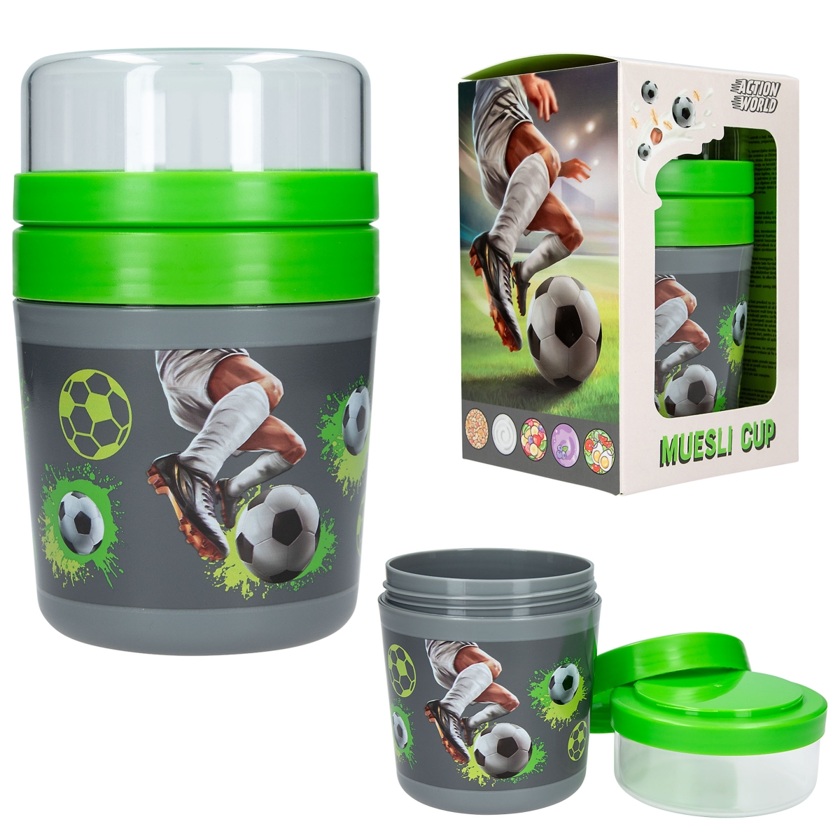 Action World bol de cereales fútbol