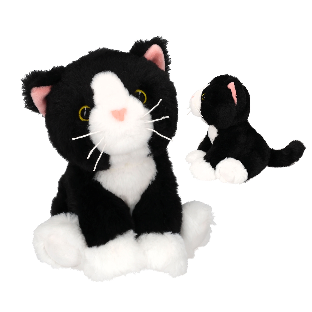 TOPModel gato de peluche blanco y negro Mochi 16 cm