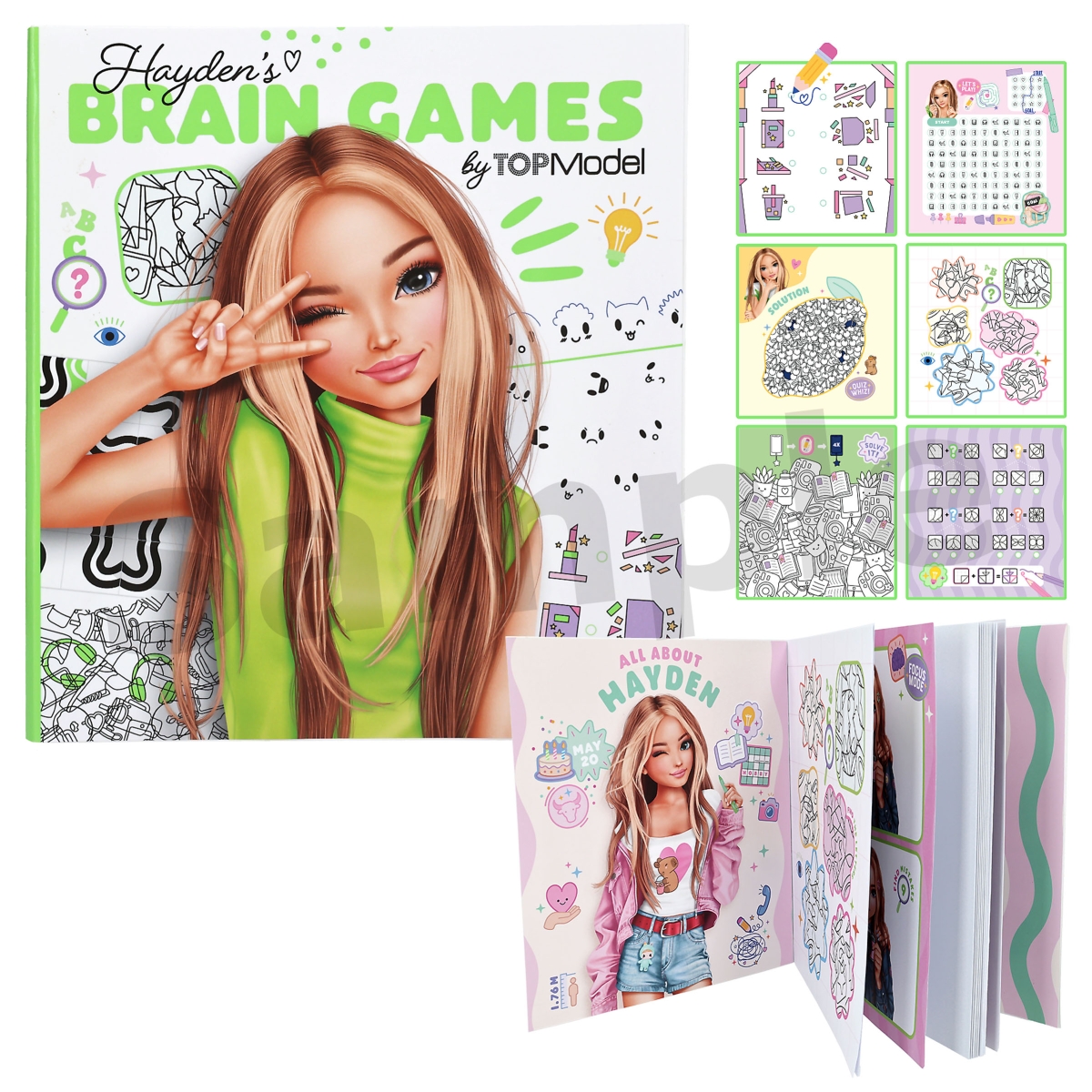 TOPModel Haydens Brain Games Colouring Book