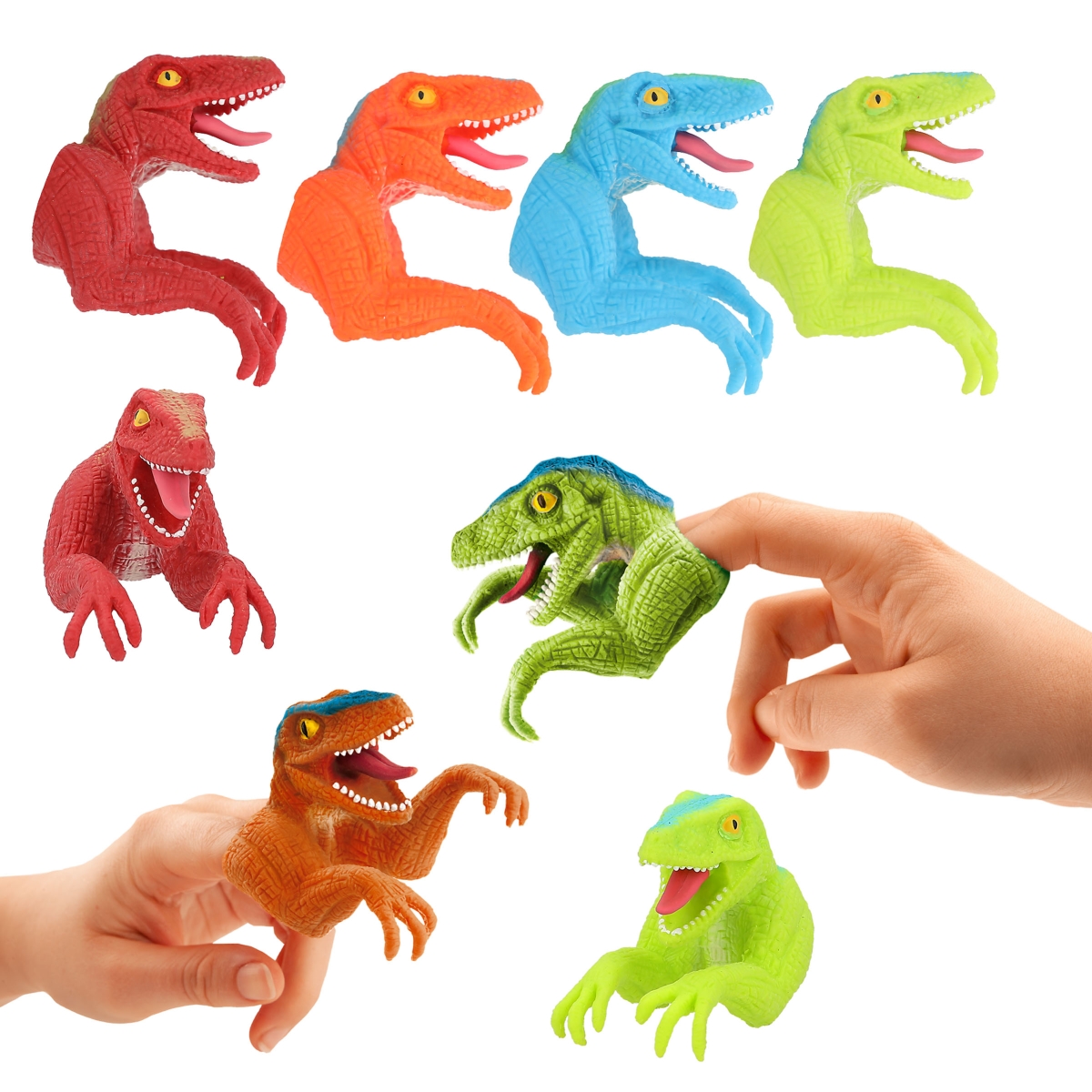 5pcs Mini Dinosaur Finger Puppet Dinosaur Portable Cartoon Fingers Toy Doll  Baby Early Educational Hand Story Decompression Toys - Puppets - AliExpress