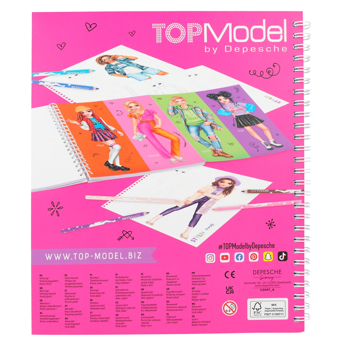Top Model - Coloring Book - T-Shirt Designer (0411502)