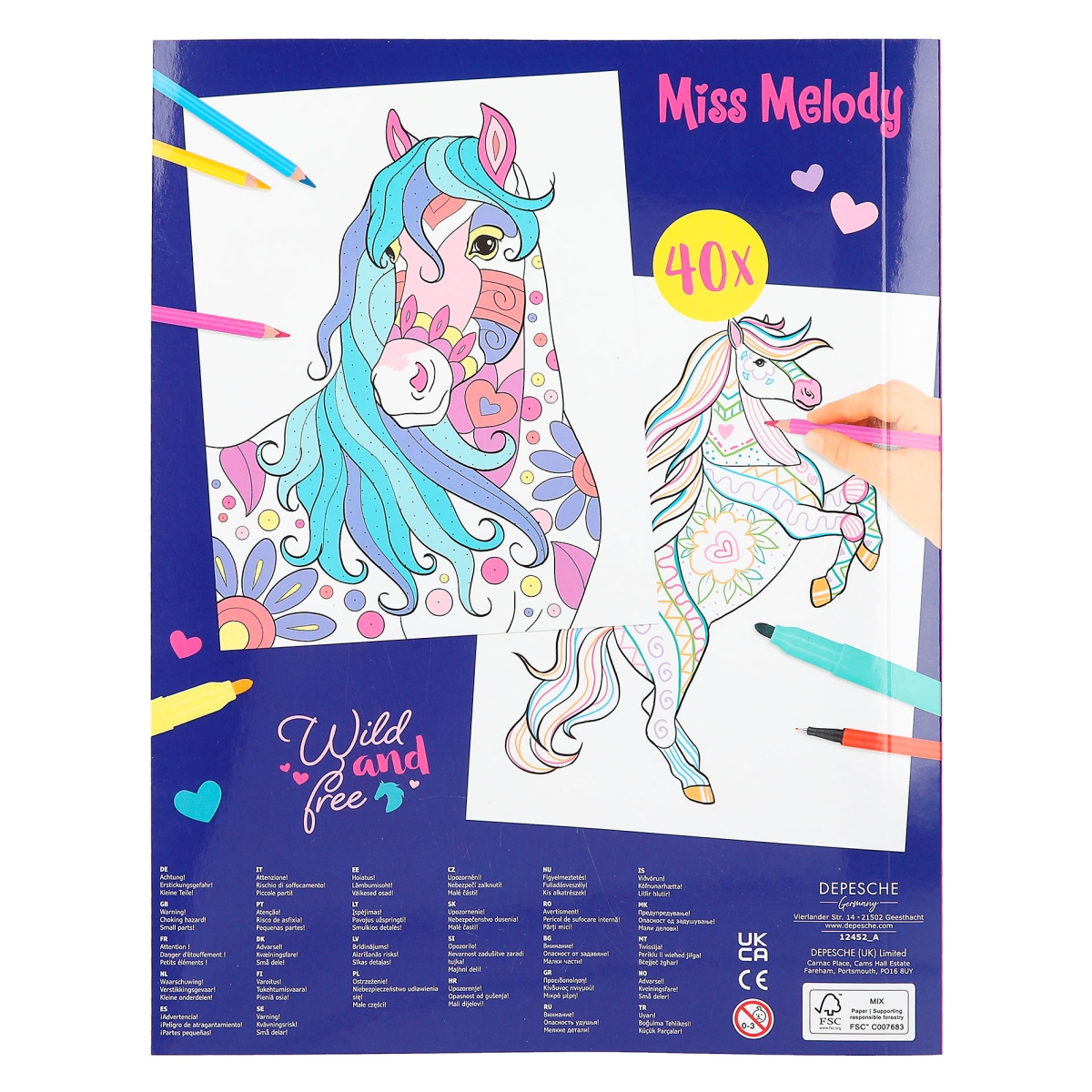 Depesche - Miss Melody Colour & Design Book | Pyjama-Sets