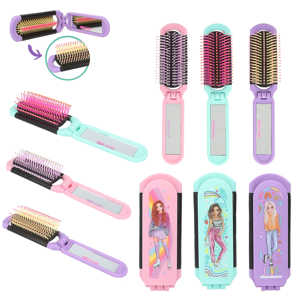 Depesche - TOPModel Hairbrush BEAUTY and ME Soft Finish