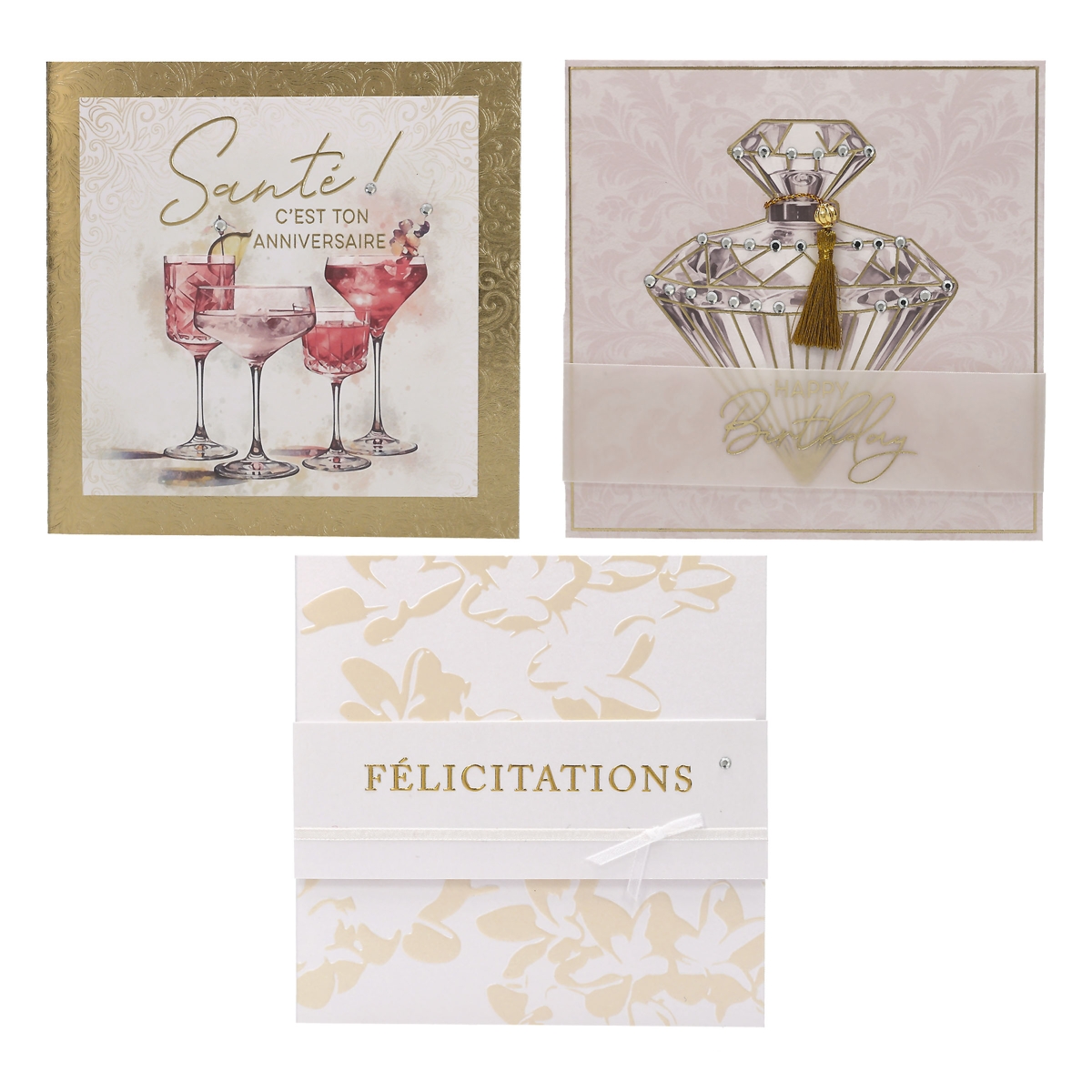 Lovely Diamonds Cartes pliantes, carrées