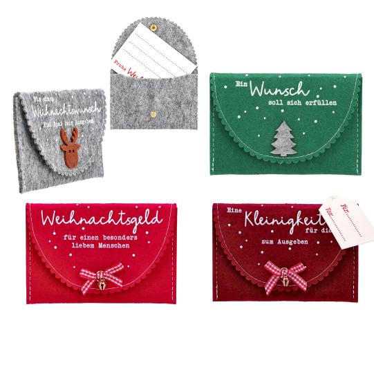 Weihnachtsgeld Filztäschchen