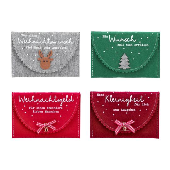 Weihnachtsgeld Filztäschchen