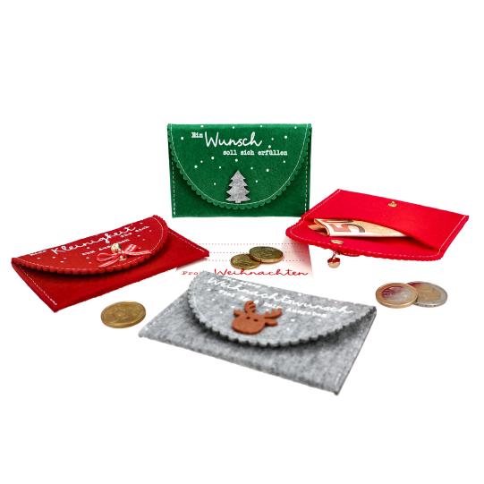 Weihnachtsgeld Filztäschchen