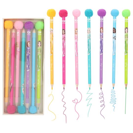 TOPModel PomPom Colouring Pencil Set