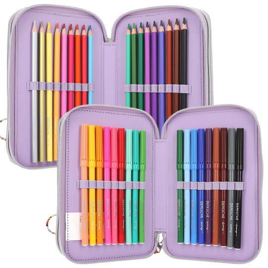 TOPModel Triple Pencil Case With Applied Smartphone JOY