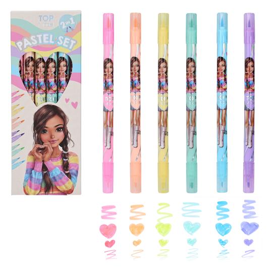 TOPModel Set de feutres de coloriage Pastell