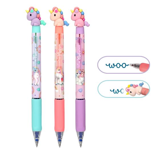 Ylvi Radierbarer Gelstift mit Einhorn Topper 