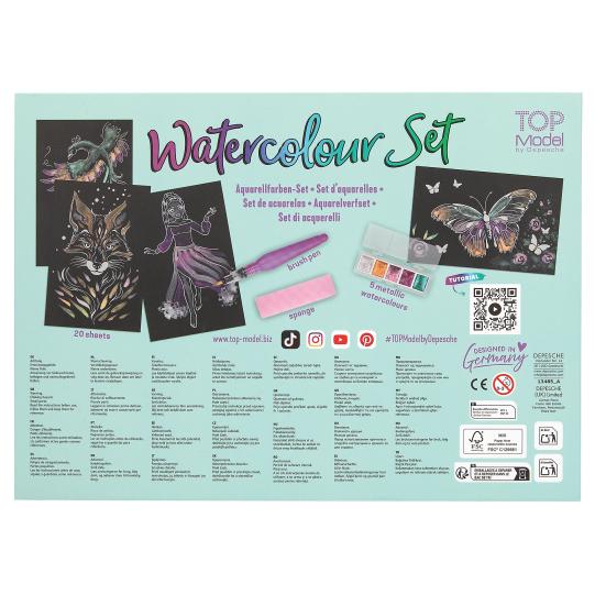 TOPModel set de acuarelas metálicas 