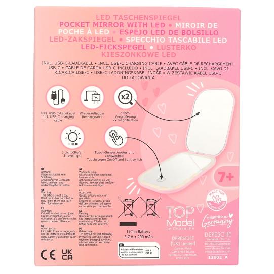 TOPModel Miroir de poche LED BEAUTY and ME