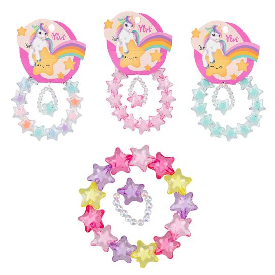 Ylvi Sternchenarmband und Ring im Set