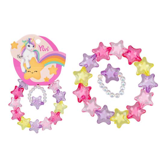 Ylvi Sternchenarmband und Ring im Set