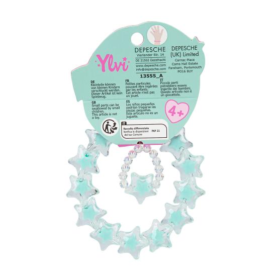 Ylvi Sternchenarmband und Ring im Set