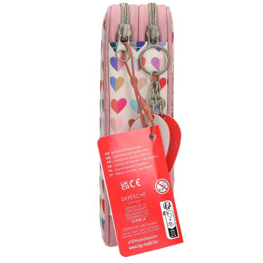 TOPModel Double Pencil Case HEART TO HEART