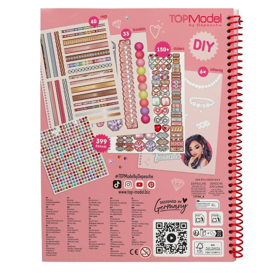 TOPModel Create Your BLING BLING Colouring Book, Jewellery