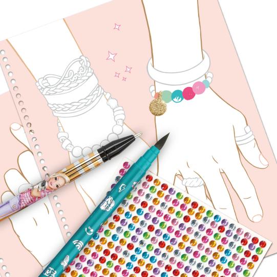 TOPModel Create Your BLING BLING Colouring Book, Jewellery