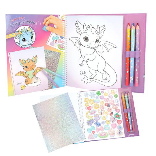 Ylvi drago portafortuna libro da colorare