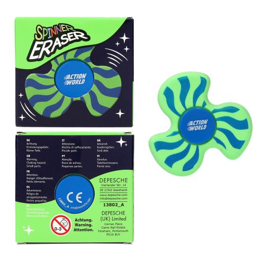Adventure World Fidget Spinner Radierer