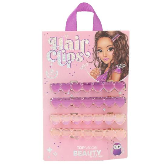 TOPModel Pinces à cheveux avec coeurs BEAUTY et ME