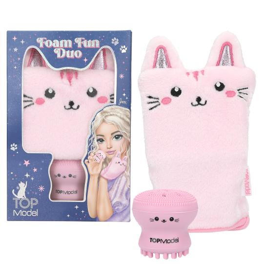 TOPModel Kit gant de toilette & éponge visage BEAUTY and ME
