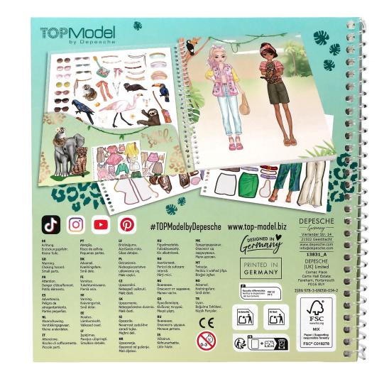 TOPModel Dress Me Up Stickerbuch Safari