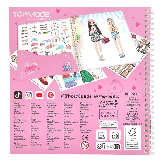 TOPModel Dress Me Up Stickerbook Shopping Tour