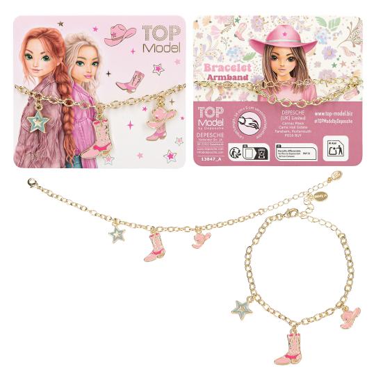 TOPModel Bracelet avec breloques COWGIRL