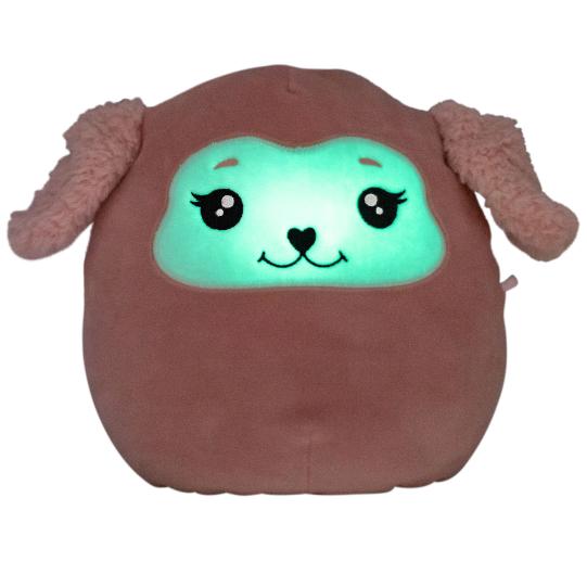Depesche 13041 Ylvi Swoppies - Koala Di Peluche Viola 20 Cm Con Effetto Luce, Orecchie Tonde E Stella Cadente