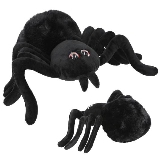 Adventure World Peluche Araignée 20 cm Noire