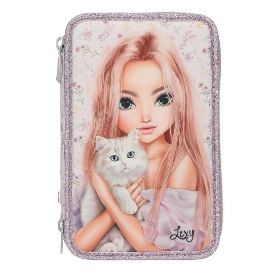 TOPModel 3-vaks etui BLOOMING KITTY