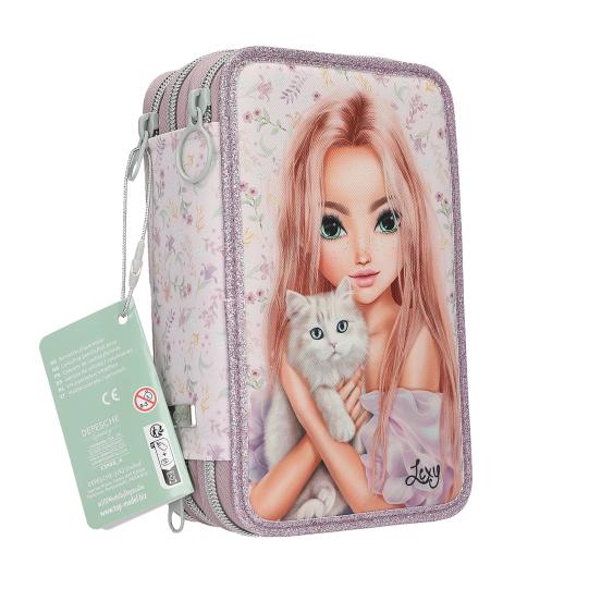 TOPModel 3-vaks etui BLOOMING KITTY