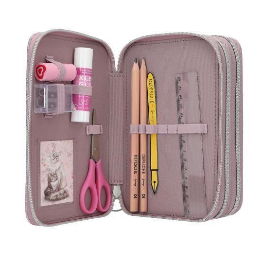 TOPModel 3-vaks etui BLOOMING KITTY